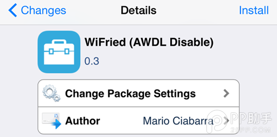 安裝iOS8.1越獄Wi-Fi修復插件WiFried需注意 