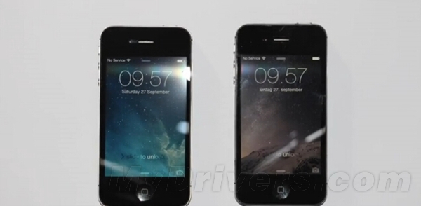 iPhone 4S下iOS 8.0.2對比7.1.2 
