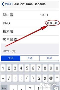 怎樣正確修改iOS設備的DNS地址