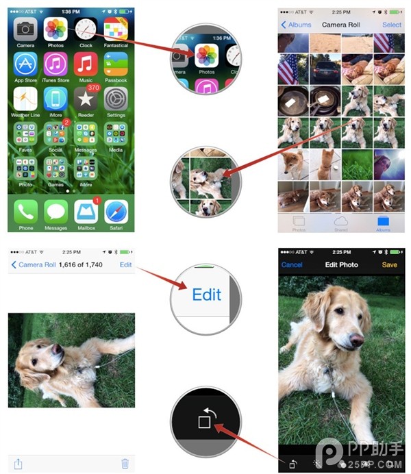 iOS8如何旋轉照片更簡便？ 