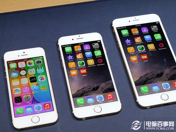 iPhone5s/6/6 Plus正面對比