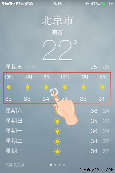 iPhone天氣應用查看天氣指數 