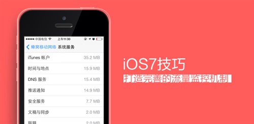 iOS7完整追蹤監控你的3G上網流量 