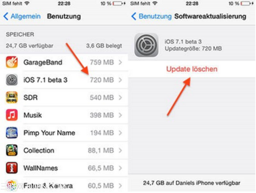 iOS7.1 beta3大躍進 可以刪除OTA升級包