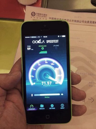 iPhone 5s移動4G升級體驗：速度爆表 