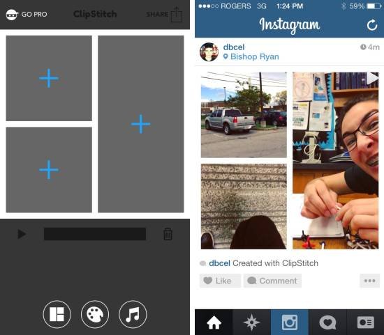 為Instagram用戶准備的視頻編輯工具ClipStitch