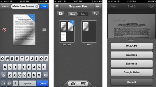 用手機替代掃描儀 4款iPhone文檔掃描應用推薦