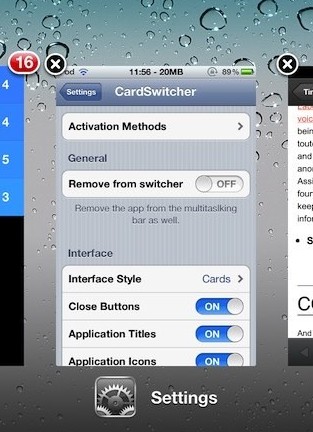 iOS6高仿iOS7多任務切換模式 