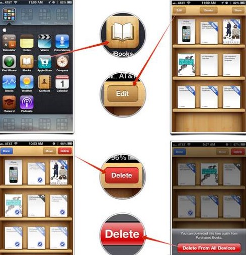iBooks的書籍和PDF怎麼刪除 