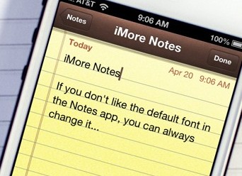 iOS自帶備忘錄的默認字體怎麼修改 
