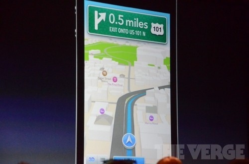 iphone全新開發的Maps地圖 