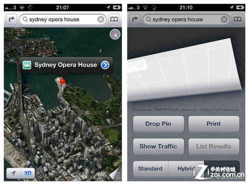 iphone內置地圖使用高德數據 