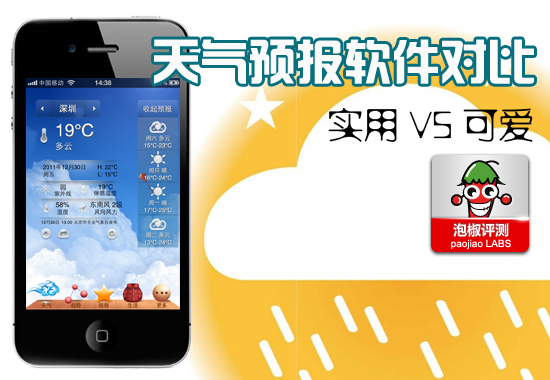 iPhone天氣預報軟件對比：實用與可愛你選哪個？ 