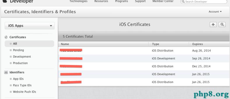 蘋果所有常用證書，appID,Provisioning Profiles配置說明及制作圖文教程