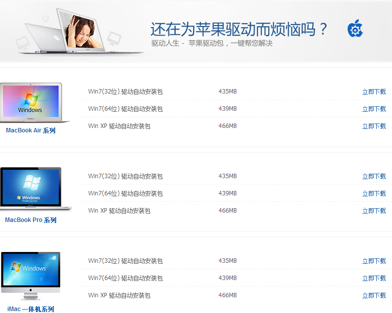 蘋果電腦裝Windows7驅動大全、Macbook電腦win7驅動安裝 