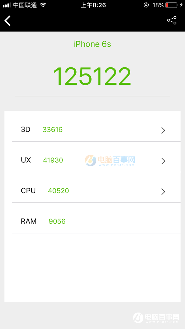 iPhone怎麼看詳細參數 iOS11下的iPhone6s安兔兔跑分詳情